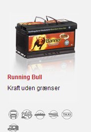 Running Bull er et kraftigt og velegnet bilbatteri